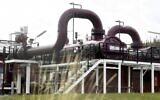 A photo taken on May 12, 2022 shows pipes at the Gasum plant in Raikkola, Imatra, Finland. (Vesa Moilanen/Lehtikuva/AFP)