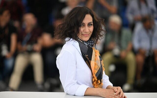Arab-Israeli director Maha Haj poses during a photocall for the film "Mediterranean Fever" at the 75th Cannes Film Festival in Cannes, southern France, on May 25, 2022. (PATRICIA DE MELO MOREIRA / AFP) Arab-Israeli director Maha Haj poses during a photocall for the film "Mediterranean Fever" at the 75th Cannes Film Festival in Cannes, southern France, on May 25, 2022. (PATRICIA DE MELO MOREIRA / AFP)