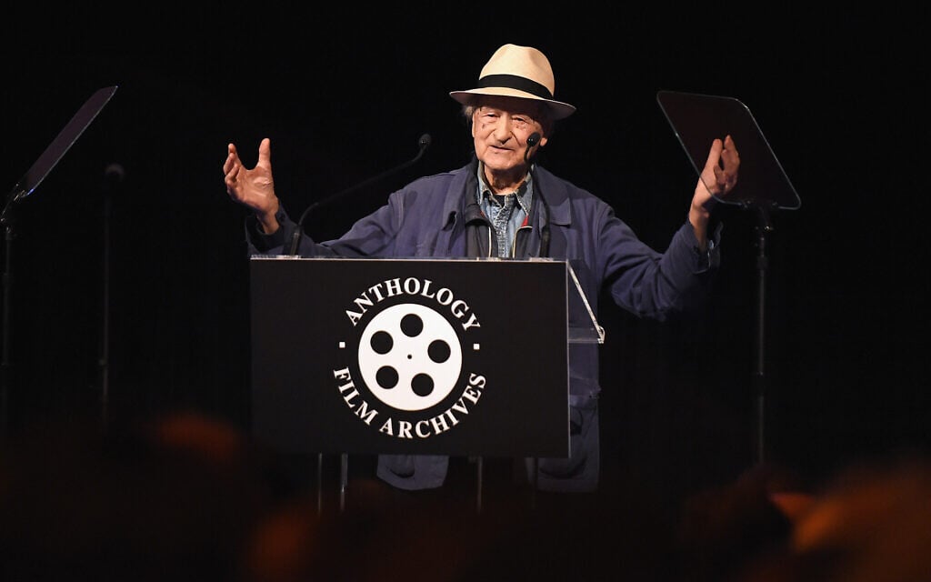 Filmmaker Jonas Mekas attends The Anthology Film Archives Benefit and Auction in New York City, March 2, 2017. (Nicholas Hunt/Getty Images for Anthology Film Archives/ via JTA) Filmmaker Jonas Mekas attends The Anthology Film Archives Benefit and Auction in New York City, March 2, 2017. (Nicholas Hunt/Getty Images for Anthology Film Archives/ via JTA)