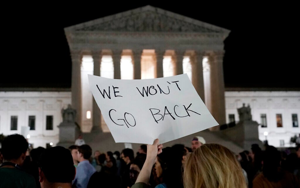 A crowd of people gather outside the Supreme Court, May 2, 2022 in Washington (AP Photo/Alex Brandon) A crowd of people gather outside the Supreme Court, May 2, 2022 in Washington (AP Photo/Alex Brandon)