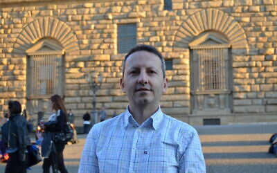Swedish-Iranian researcher Ahmadreza Djalali is seen in Barcelona, Spain, in 2014, before Iran sentenced Djalali to death for allegedly spying for Israel. (Vida Mehrannia via AP)