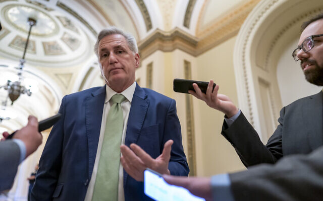 House Minority Leader Kevin McCarthy, R-Calif., talks to reporters at the Capitol in Washington, April 6, 2022. (AP Photo/J. Scott Applewhite, File) House Minority Leader Kevin McCarthy, R-Calif., talks to reporters at the Capitol in Washington, April 6, 2022. (AP Photo/J. Scott Applewhite, File)