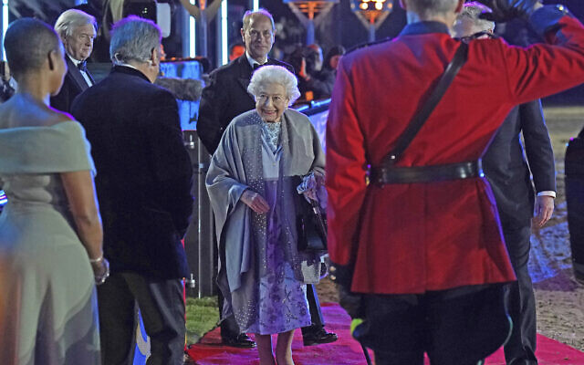 Queen Elizabeth II departs after attending the 'A Gallop Through History' Platinum Jubilee celebration at the Royal Windsor Horse Show at Windsor Castle in Windsor, England, on May 15, 2022. (Steve Parsons/Pool via AP) Queen Elizabeth II departs after attending the 'A Gallop Through History' Platinum Jubilee celebration at the Royal Windsor Horse Show at Windsor Castle in Windsor, England, on May 15, 2022. (Steve Parsons/Pool via AP)