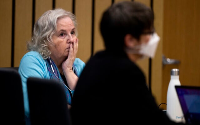 Romance writer Nancy Crampton Brophy, left, accused of killing her husband, Dan Brophy, in June 2018, watches proceedings in court in Portland, Oregom, Monday, April 4, 2022 (Dave Killen/The Oregonian via AP, Pool, File Photo) Romance writer Nancy Crampton Brophy, left, accused of killing her husband, Dan Brophy, in June 2018, watches proceedings in court in Portland, Oregom, Monday, April 4, 2022 (Dave Killen/The Oregonian via AP, Pool, File Photo)