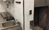 An elevator that crushed a worker to death at Jeruslaem's Vert Hotel, May 11, 2022. (Israel Fire and Rescue Services.)