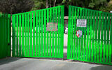 The entrance to the Beit Dafna shelter in  Holon on May 3, 2022. (Avshalom Sassoni/ Flash90)