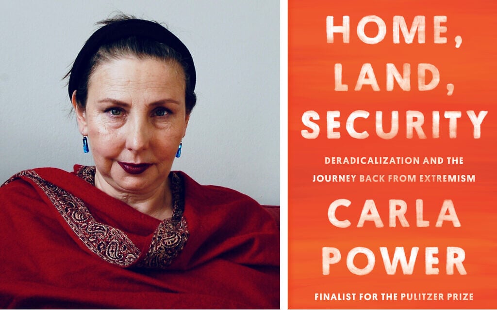 Journalist and author of 'Home, Land, Security,' Carla Power and book cover. (Courtesy Nic Seely-Power/ One World)