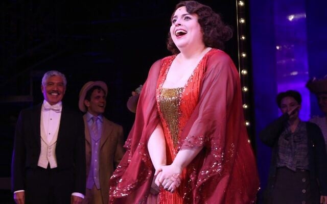 Beanie Feldstein as 'Fanny Brice' during the opening night curtain call for the musical 'Funny Girl' on Broadway at The August Wilson Theatre in New York City, April 24, 2022. (Bruce Glikas/WireImage via JTA) Beanie Feldstein as 'Fanny Brice' during the opening night curtain call for the musical 'Funny Girl' on Broadway at The August Wilson Theatre in New York City, April 24, 2022. (Bruce Glikas/WireImage via JTA)