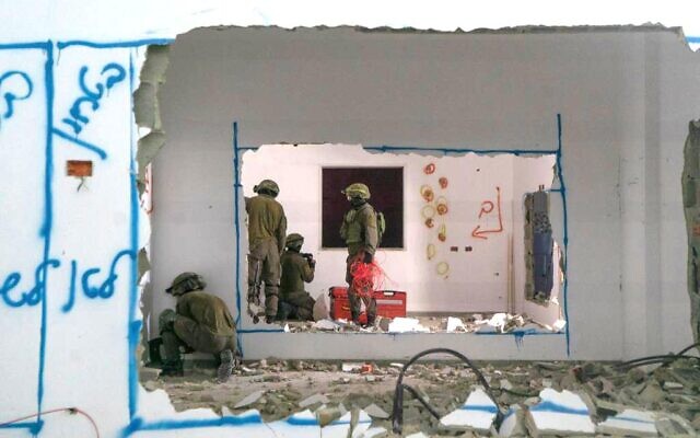 Israeli troops demolishing the home of a suspected terrorist in Silat al-Harithiya, on May 7, 2022. (Israel Defense Forces) Israeli troops demolishing the home of a suspected terrorist in Silat al-Harithiya, on May 7, 2022. (Israel Defense Forces)