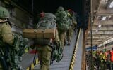 Israeli troops board a warship ahead of a major exercise in Cyrpus, May 29, 2022. (Israel Defense Forces)