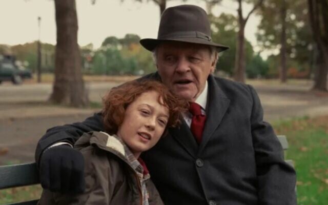Anthony Hopkins and Banks Repeta in 'Armageddon Time.' (Courtesy: Focus Features)