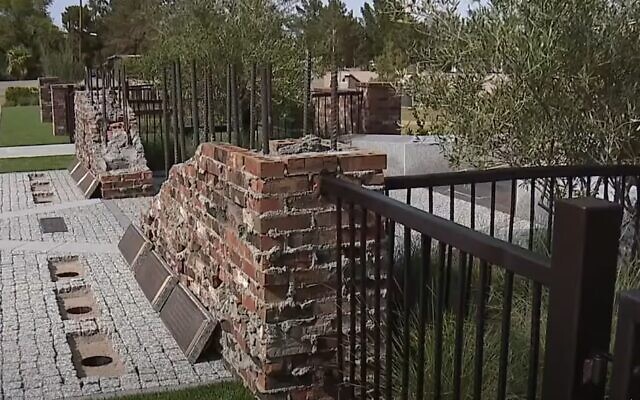 The new Holocaust Memorial Plaza in Las Vegas, April 2022 (Video screenshot) The new Holocaust Memorial Plaza in Las Vegas, April 2022 (Video screenshot)