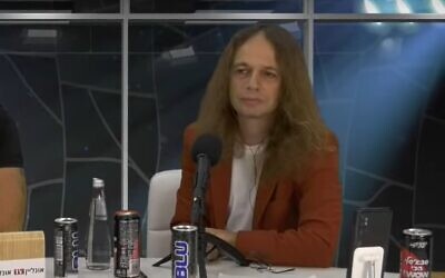 Academic Amir Hetsroni in a debate on 'Online TV' in 2021. (YouTube screenshot)