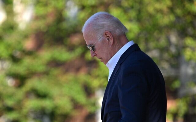US President Joe Biden walks from Saint Edward Roman Catholic Church after attending Mass in Rehoboth Beach, Delaware, on June 4, 2022. (Photo by MANDEL NGAN / AFP) US President Joe Biden walks from Saint Edward Roman Catholic Church after attending Mass in Rehoboth Beach, Delaware, on June 4, 2022. (Photo by MANDEL NGAN / AFP)