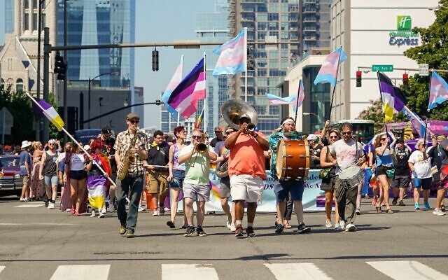 Participants march in the Nashville Pride parade on June 25, 2022 in Nashville, Tennessee. (Mickey Bernal / GETTY IMAGES NORTH AMERICA / Getty Images via AFP) Participants march in the Nashville Pride parade on June 25, 2022 in Nashville, Tennessee. (Mickey Bernal / GETTY IMAGES NORTH AMERICA / Getty Images via AFP)