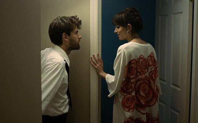 Cooper Raiff and Dakota Johnson in 'Cha Cha Real Smooth.' (Courtesy of Apple/ via JTA)