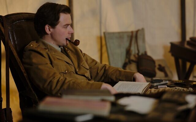 Jack Lowden as Siegfried Sassoon in 'Benediction,' a biopic about the British poet. (Laurence Cendrowicz/Roadside Attractions/via JTA)