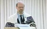 Rabbi Uri Lam (Screen capture: Twitter)