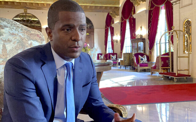 Attorney Bakari Sellers, a South Carolina lawyer and former state lawmaker, speaks with The Associated Press on Oct. 28, 2021 in Charleston, S.C. (AP Photo/Meg Kinnard) Attorney Bakari Sellers, a South Carolina lawyer and former state lawmaker, speaks with The Associated Press on Oct. 28, 2021 in Charleston, S.C. (AP Photo/Meg Kinnard)