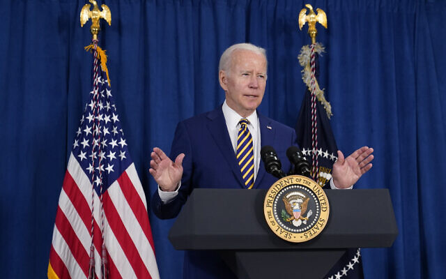 US President Joe Biden speaks about the May jobs report, Friday, June 3, 2022, in Rehoboth Beach, Del. (AP Photo/Patrick Semansky) US President Joe Biden speaks about the May jobs report, Friday, June 3, 2022, in Rehoboth Beach, Del. (AP Photo/Patrick Semansky)