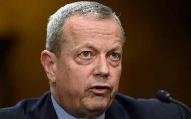 In this photo from February 25, 2015, retired General John Allen testifies on Capitol Hill in Washington, before the Senate Foreign Relations Committee to examine the fight against the Islamic State of Iraq and Syria. (AP Photo/Susan Walsh, File) In this photo from February 25, 2015, retired General John Allen testifies on Capitol Hill in Washington, before the Senate Foreign Relations Committee to examine the fight against the Islamic State of Iraq and Syria. (AP Photo/Susan Walsh, File)