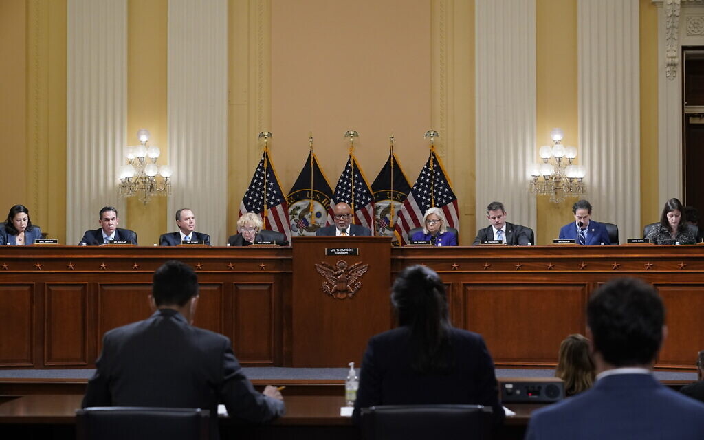 The House select committee tasked with investigating the January 6th riots on the Capitol meets to hold one of former US president Donald Trump's allies in contempt, former strategist Steve Bannon, on Capitol Hill in Washington, October 19, 2021. (AP Photo/J. Scott Applewhite, File) The House select committee tasked with investigating the January 6th riots on the Capitol meets to hold one of former US president Donald Trump's allies in contempt, former strategist Steve Bannon, on Capitol Hill in Washington, October 19, 2021. (AP Photo/J. Scott Applewhite, File)