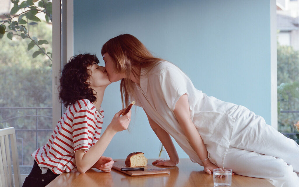 From Michael Liani's 'LGBTQ+ LOVE' photography project, Emma Rose Benitah and Avigail Blum (Courtesy Michael Liani)