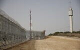 View of the barrier along the Israel-Gaza border, on December 8, 2021. (Flash90)
