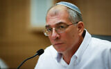 Yamina MK Nir Orbach leads a House Committee meeting at the Knesset in Jerusalem, June 21, 2022. (Olivier Fitoussi/ Flash90)
