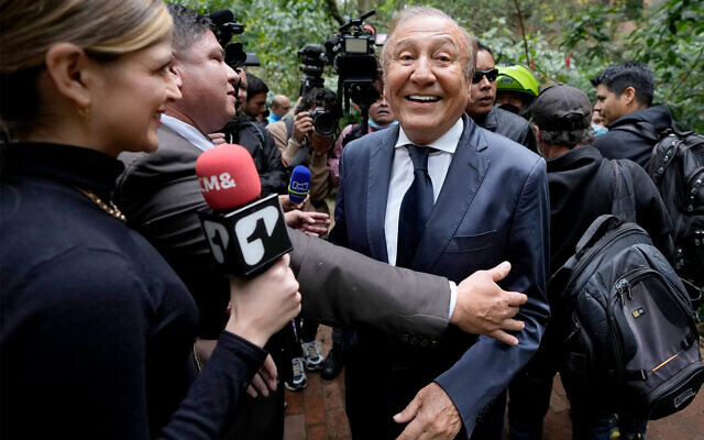 Rodolfo Hernandez, Colombia presidential candidate in Bogota, Colombia, June 2, 2022. (AP Photo/Fernando Vergara) Rodolfo Hernandez, Colombia presidential candidate in Bogota, Colombia, June 2, 2022. (AP Photo/Fernando Vergara)