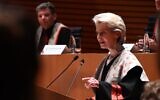 European Commission chief Ursula von der Leyen speaks at Ben Gurion University of the Negev in Beersheba, June 14, 2022 (European Commission)