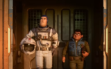 A screenshot taken from the cinematic trailer of the animated film "Lightyear," releasing on June 17. (YouTube/Pixar)