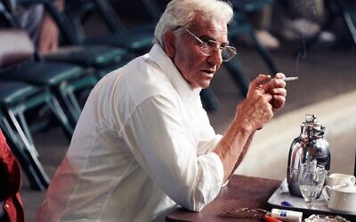 Bradley Cooper as Leonard Bernstein on the set of 'Maestro' (Netflix via JTA)