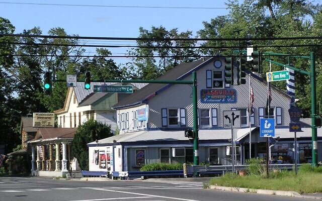 Cassville Crossroads Historic District, Jackson Township, NJ, September 9, 2012. (Wikimedia Commons via JTA) Cassville Crossroads Historic District, Jackson Township, NJ, September 9, 2012. (Wikimedia Commons via JTA)