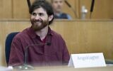 Franco Albrecht, a German army officer accused of planning a neo-Nazi attack, at a Regional Court in Frankfurt am Main, western Germany, on July 15, 2022. (Boris ROESSLER / POOL / AFP)
