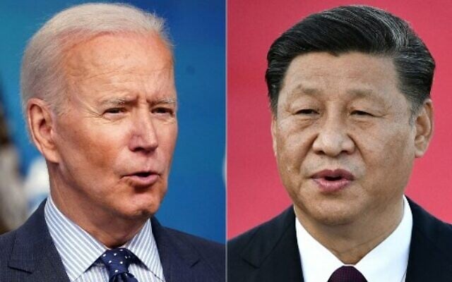 This combination of file pictures created on June 08, 2021, shows US President Joe Biden (left) in Washington, DC, June 2, 2021; and Chinese President Xi Jinping at Macau's international airport on December 18, 2019. (Mandel Ngan and Anthony Wallace/AFP) This combination of file pictures created on June 08, 2021, shows US President Joe Biden (left) in Washington, DC, June 2, 2021; and Chinese President Xi Jinping at Macau's international airport on December 18, 2019. (Mandel Ngan and Anthony Wallace/AFP)