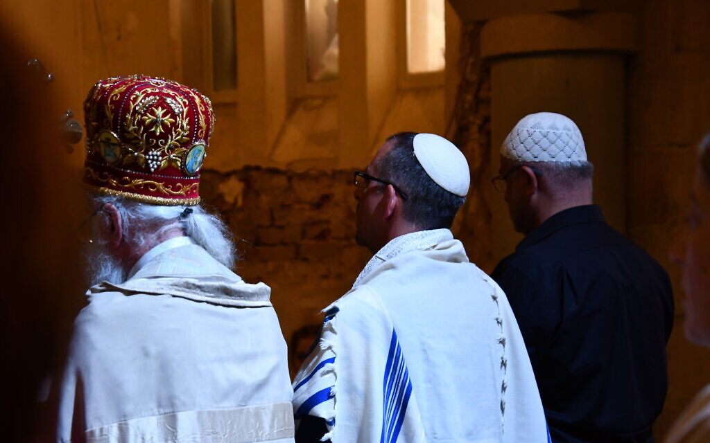 The Peace Cathedral in Tbilisi houses a church, synagogue and mosque in a former warehouse. (Nano Saralishvili/ via JTA)