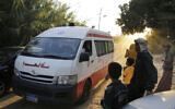 Illustrative: An Egyptian ambulance Oct. 31, 2015. (Amr Nabil/AP)