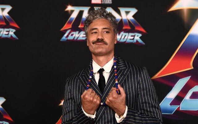 Director Taika Waititi arrives at the premiere of 'Thor: Love and Thunder' on June 23, 2022, at the El Capitan Theatre in Los Angeles. (Photo by Jordan Strauss/Invision/AP)