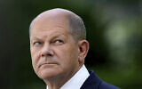 German Chancellor Olaf Scholz attends a press conference at the Chancellery in Berlin, Germany, July 4, 2022. (AP Photo/Michael Sohn,file)