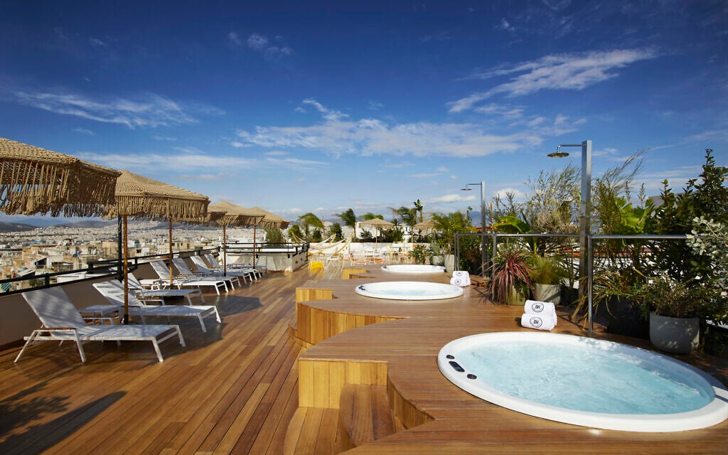 Rooftop of the Brown Acropol Hotel on Omonia Square in Greece. (courtesy Brown Hotels)
