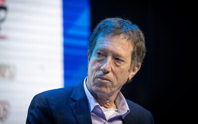 Avi Simhon attends a conference in Jerusalem, December 8, 2019. (Yonatan Sindel/Flash90)