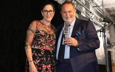Fuente Latina CEO Leah Soibel with Raúl De Molina, co-host of the Univision Network, who has endorsed the Latin-Jewish Alliance. (Courtesy of Fuente Latina via JTA) Fuente Latina CEO Leah Soibel with Raúl De Molina, co-host of the Univision Network, who has endorsed the Latin-Jewish Alliance. (Courtesy of Fuente Latina via JTA)