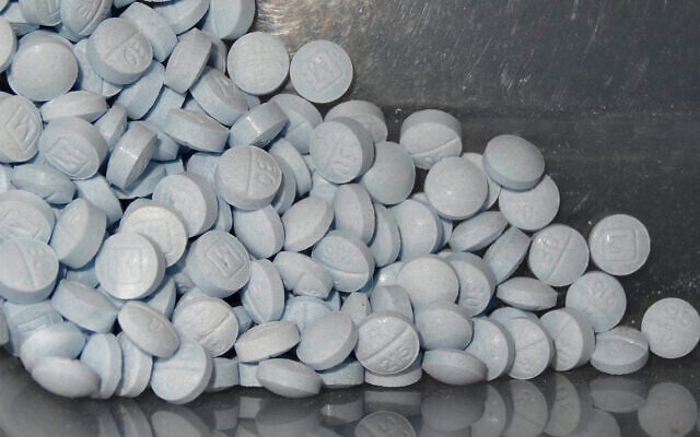 Illustrative: Fentanyl-laced fake oxycodone pills collected during an investigation in 2019. (US Attorneys Office for Utah via AP) Illustrative: Fentanyl-laced fake oxycodone pills collected during an investigation in 2019. (US Attorneys Office for Utah via AP)