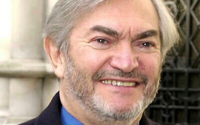 British composer Monty Norman is seen in this March 19, 2001 photo. (Kirsty Wigglesworth/PA via AP)