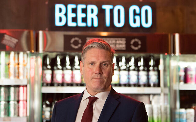 Illustrative: UK Labour leader Keir Starmer during a visit to the Brewdog Pub and Brewery in the City of London. (Stefan Rousseau/PA via AP) Illustrative: UK Labour leader Keir Starmer during a visit to the Brewdog Pub and Brewery in the City of London. (Stefan Rousseau/PA via AP)