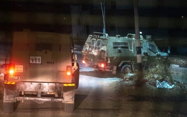 Illustrative: Israeli soldiers operate in the West Bank, on June 29, 2022. (Israel Defense Forces)