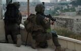 Illustrative: Israeli soldiers are seen operating in the West Bank, July 6, 2022. (Israel Defense Forces)