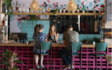 The bar at FeelBeit, the Israeli-Palestinian culture house set on the border of East and West Jerusalem.(Courtesy FeelBeit)