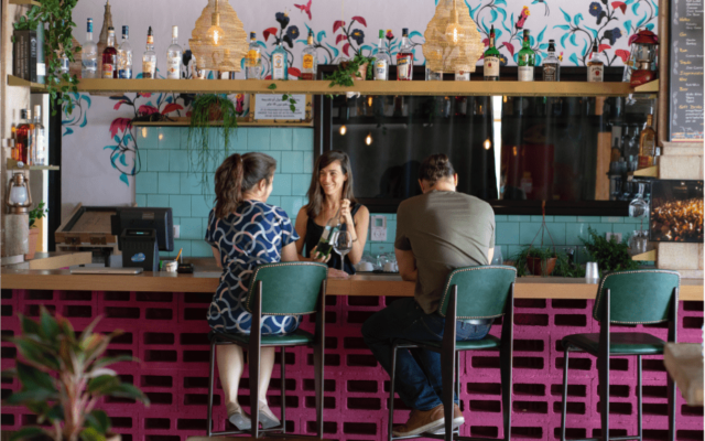 The bar at FeelBeit, the Israeli-Palestinian culture house set on the border of East and West Jerusalem.(Courtesy FeelBeit) The bar at FeelBeit, the Israeli-Palestinian culture house set on the border of East and West Jerusalem.(Courtesy FeelBeit)